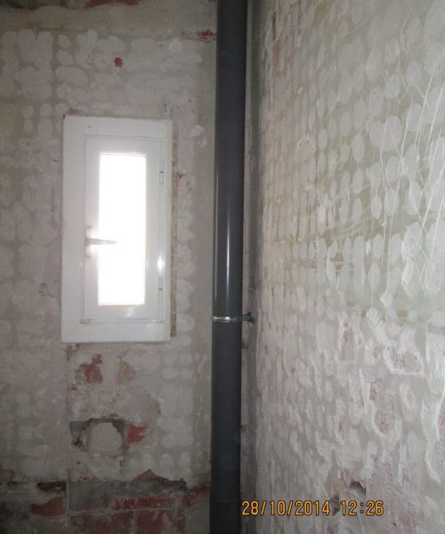 Antes + bajante nuevo